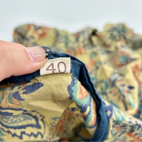 Neutral Global Earth Toned‎ Floral Boho Cotton Tie Front vest from Kathmandu S/M - Picture 6 of 6